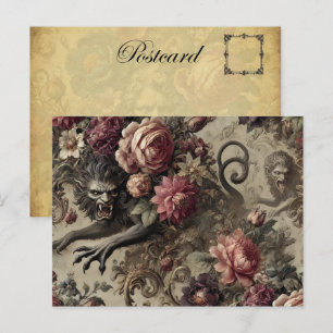 Cartes Pour Fêtes Annuelles Château des Loups - Loup-garou gothique baroque