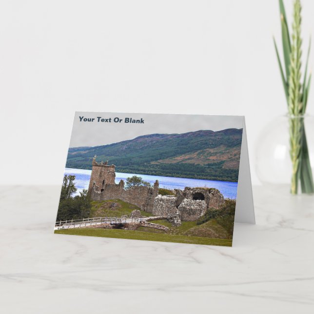 Cartes Pour Fêtes Annuelles Château d'Urqhart - Loch Ness (Devant)