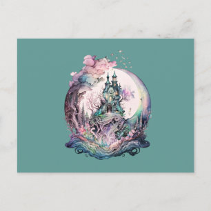 Cartes Pour Fêtes Annuelles Château Mystique dans la Boule de Cristal Hallowee