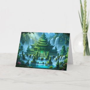 Cartes Pour Fêtes Annuelles Château Temple du Trône de Jade Secret