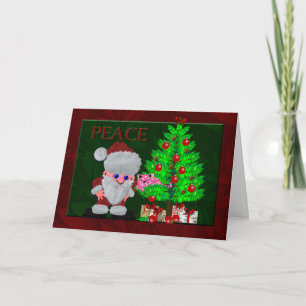 Cartes Pour Fêtes Annuelles Chaton rose de paix