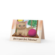 Chaton Valentine de Ronronnement-fect