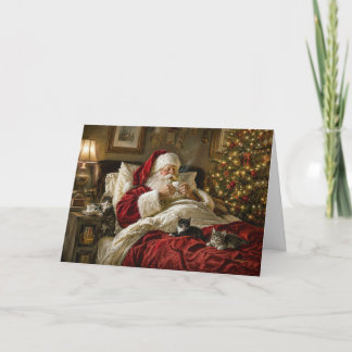 Cartes Pour Fêtes Annuelles Chatons de Noël au pied de l'arbre