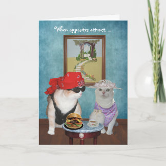 Cartes Pour Fêtes Annuelles Chats amusants/Kitties Valentin/Anniversaire