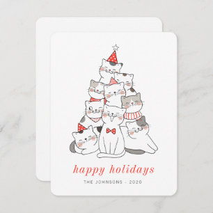 Cartes Pour Fêtes Annuelles Chats chats chats chats chats chats de Noël
