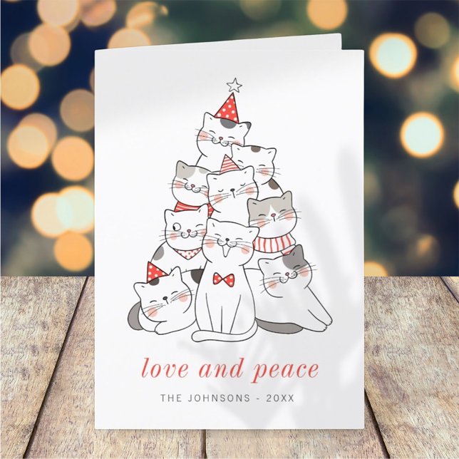 Cartes Pour Fêtes Annuelles Chats chats chats chats chats chats de Noël (Créateur téléchargé)