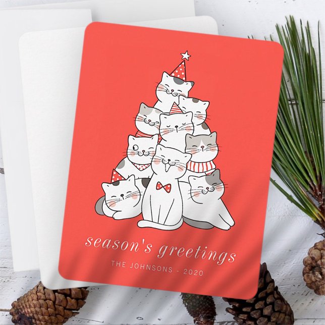 Cartes Pour Fêtes Annuelles Chats chats chats chats chats chats de Noël (Créateur téléchargé)