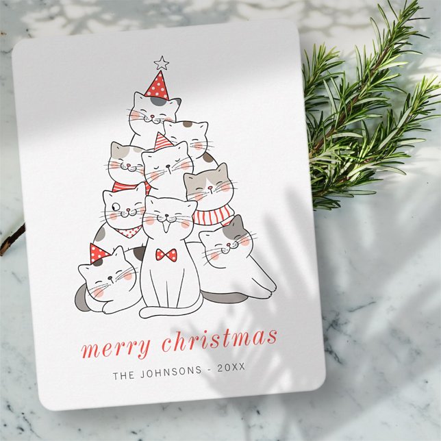 Cartes Pour Fêtes Annuelles Chats chats chats chats chats chats de Noël (Créateur téléchargé)