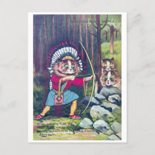 Cartes Pour Fêtes Annuelles Chats d'Amérique du Nord - Louis Wain