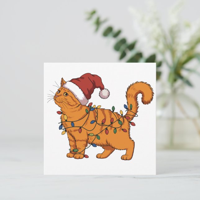 Cartes Pour Fêtes Annuelles Chats drôles Noël Chat Maman Animal de compagnie A (Debout devant)
