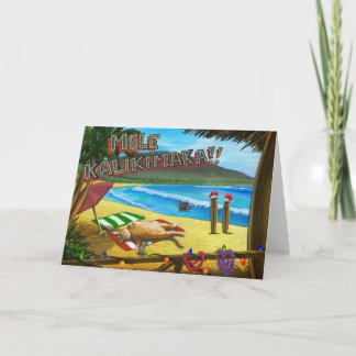 Cartes Pour Fêtes Annuelles Chats en Hawaï pour Noël