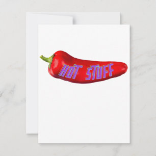 Cartes Pour Fêtes Annuelles Chaud drôle Stuff Rouge Chili poivre