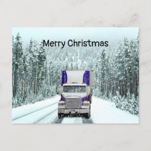 Cartes Pour Fêtes Annuelles Chauffeur de camion Noël