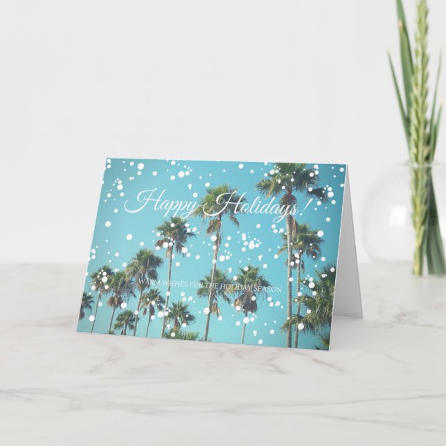 Cartes Pour Fêtes Annuelles Chauffez les souhaits à vous et au vôtre (Devant)