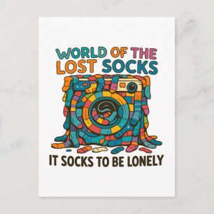 Cartes Pour Fêtes Annuelles Chaussettes Danoises Drôle Monde Manquant Mais Pas