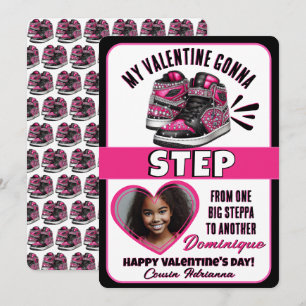 Cartes Pour Fêtes Annuelles Chaussure à semelle rose vif et noire Photo Saint-