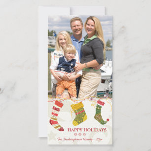 Cartes Pour Fêtes Annuelles Chaussures lunettes photo de Noël