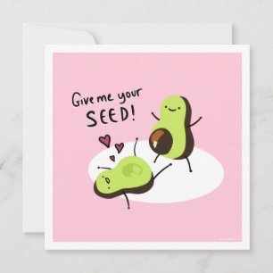 Cartes Pour Fêtes Annuelles Cheeky Valentines Avocado 