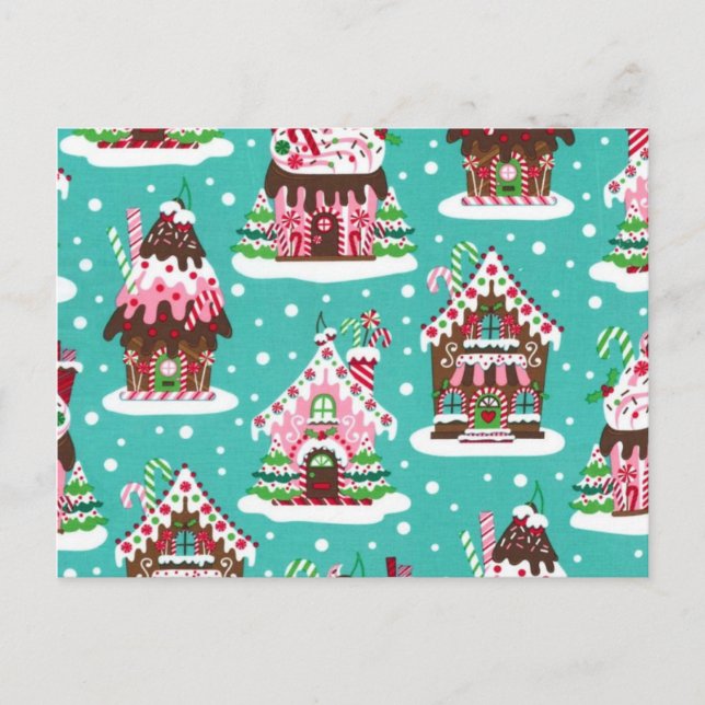 Cartes Pour Fêtes Annuelles Cheerful Christmas gingerbread house (Devant)
