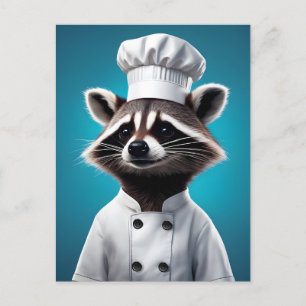 Cartes Pour Fêtes Annuelles Chef Raccoon