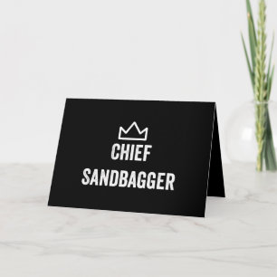 Cartes Pour Fêtes Annuelles Chef Sandbagger Golf Meme Bjj Chess Sandbag