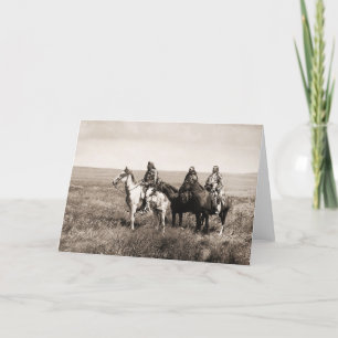 Cartes Pour Fêtes Annuelles Chefs Piegan Blackpieds