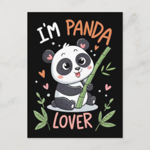 Cartes Pour Fêtes Annuelles Chemise de conception de panda drôle pour les amat