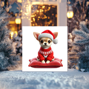Cartes Pour Fêtes Annuelles Chemise de Noël de Chihuahua 