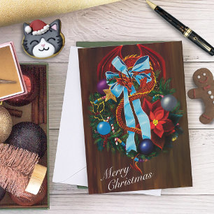 Cartes Pour Fêtes Annuelles Chemise de Noël Red Dragon