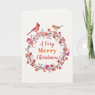 Cartes Pour Fêtes Annuelles Chemise de Noël rouge rustique rose et orange