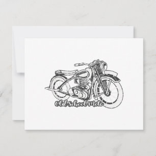 Cartes Pour Fêtes Annuelles Chemise moto vintage