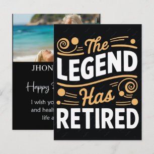 Cartes Pour Fêtes Annuelles Chemise personnalisée Re-Tired drôle Nom de retrai