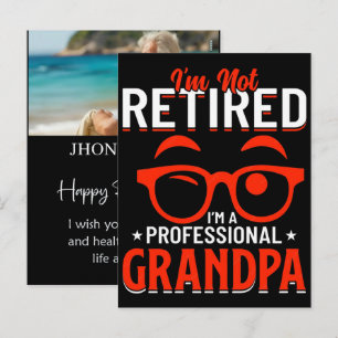 Cartes Pour Fêtes Annuelles Chemise personnalisée Re-Tired drôle Nom Retraite