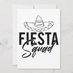 Cartes Pour Fêtes Annuelles Chemises de la fête de la Fiesta Squad, 1/3