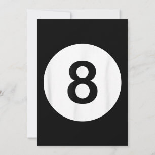 Cartes Pour Fêtes Annuelles Chemises de salle de billard 8 Ball, cadeau pour a