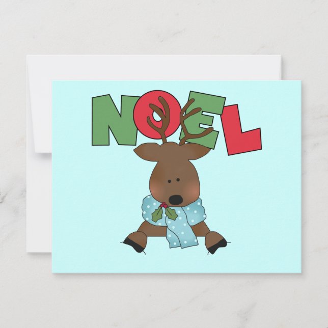 Cartes Pour Fêtes Annuelles Chemises et cadeaux Reindeer Noel (Devant)