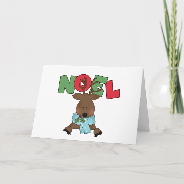 Cartes Pour Fêtes Annuelles Chemises et cadeaux Reindeer Noel (Devant)
