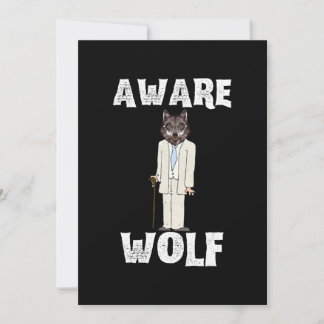 Cartes Pour Fêtes Annuelles Chemises Halloween 2020 Loup Conscient - Loup-garo
