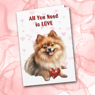 Cartes Pour Fêtes Annuelles Cher Chien Poméranien Tout Ce Dont Vous Avez Besoi