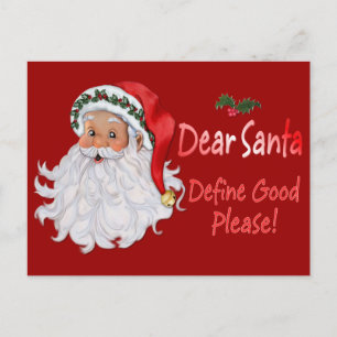 Cartes Pour Fêtes Annuelles Cher Père Noël