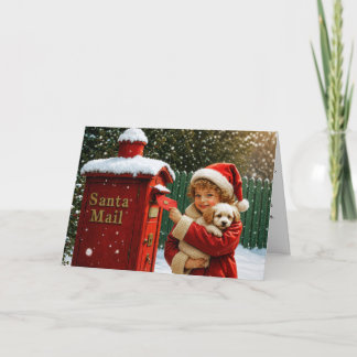 Cartes Pour Fêtes Annuelles Cher Père Noël, avec amour
