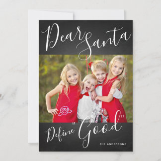 Cartes Pour Fêtes Annuelles Cher Père Noël Définir une bonne photo de Noël amu