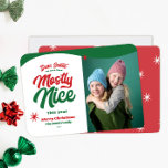 Cartes Pour Fêtes Annuelles Cher Père Noël Funny Christmas card<br><div class="desc">Cher Père Noël,  nous avons été pour la plupart gentils cette année. Carte photo de vacances pas cher pour montrer vos enfants ou animaux de compagnie la plupart agréable. Typographie rétro amusante et couleurs classiques vert et rouge. Personnaliser photo,  salutation,  nom et zone d'année.</div>