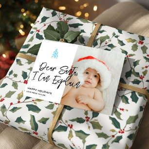 Cartes Pour Fêtes Annuelles Cher Père Noël, je peux expliquer Noël Personnalis