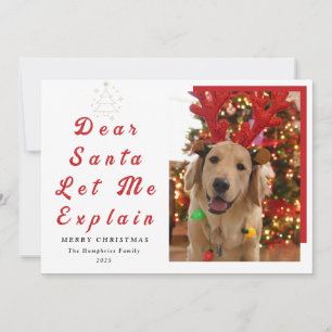 Cartes Pour Fêtes Annuelles Cher Père Noël, laissez-moi vous expliquer – Drôle