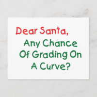Cher Père Noël note sur une courbe ? Lettre de Noë