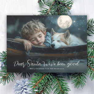 Cartes Pour Fêtes Annuelles Cher Père Noël Nous Avons Été Sages Photo de Famil