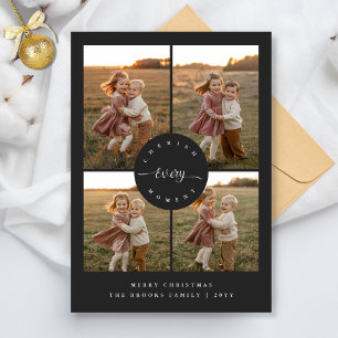 Cartes Pour Fêtes Annuelles Chercher chaque instant Elegant 4 Photo Noël