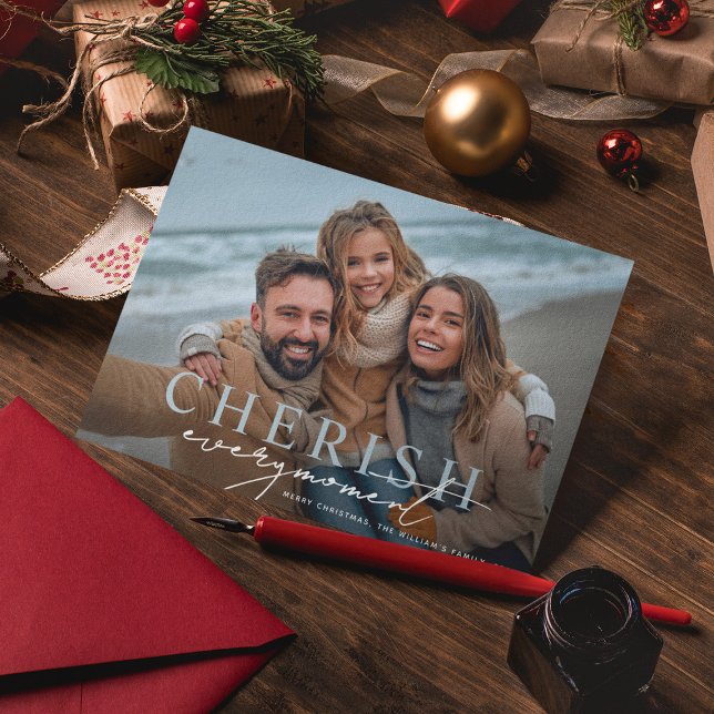 Cartes Pour Fêtes Annuelles Chercher chaque instant Joyeux Noël Photo (Créateur téléchargé)