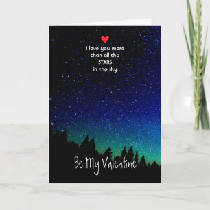 Cartes Pour Fêtes Annuelles Chéri Saint-Valentin Je t'aime plus que toutes les